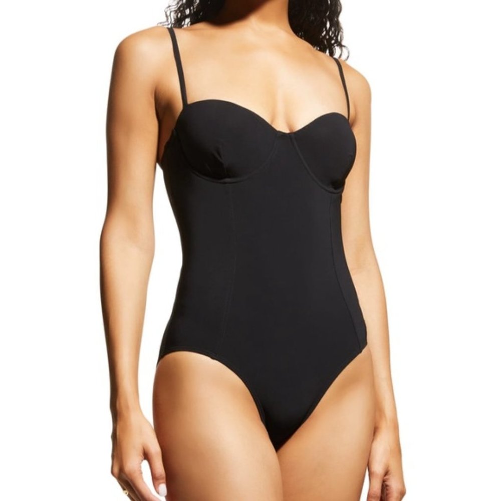 Tory Burch Solid Underwire one piece swimsuit